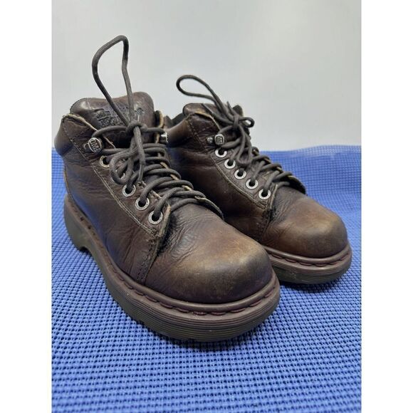 Dr Doc Martens 8550 Boots 5 Eye 1 Hook VINTAGE VTG. MADE IN ENGLAND UK SZ. 6 - Picture 2 of 15